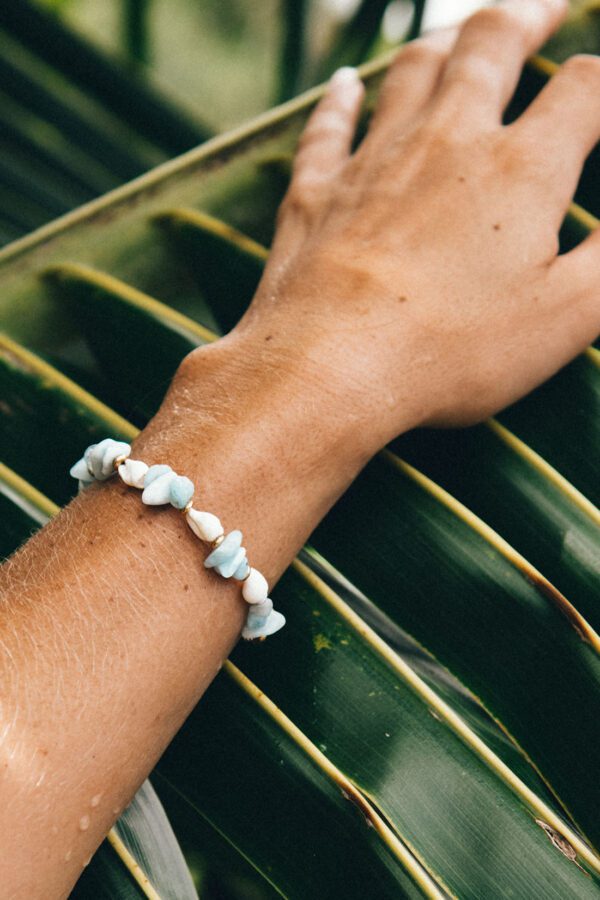 bracelet coquillage pierre naturelle