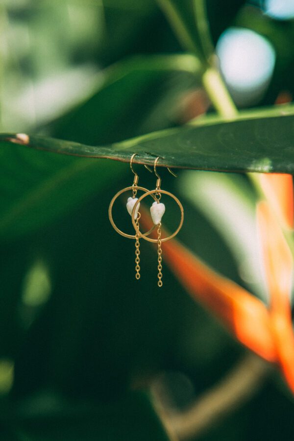 boucles d oreille coquillage